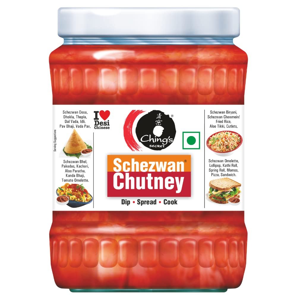 Ching’s Secret Schezwan Chutney, 590g, Spicy & Tangy, Dip, Spread, Cook