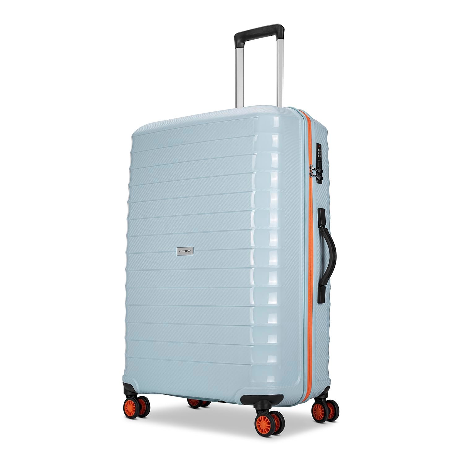 Aristocrat Altitude 8-Wheel Large Size Hard Case Trolley Bag, Surf Spray