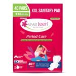 everteen XXL Sanitary Napkin Pads with Cottony-Soft Top Layer for Women Enriched with Neem and Safflower, XX-Large, 320mm Pack of 40,
