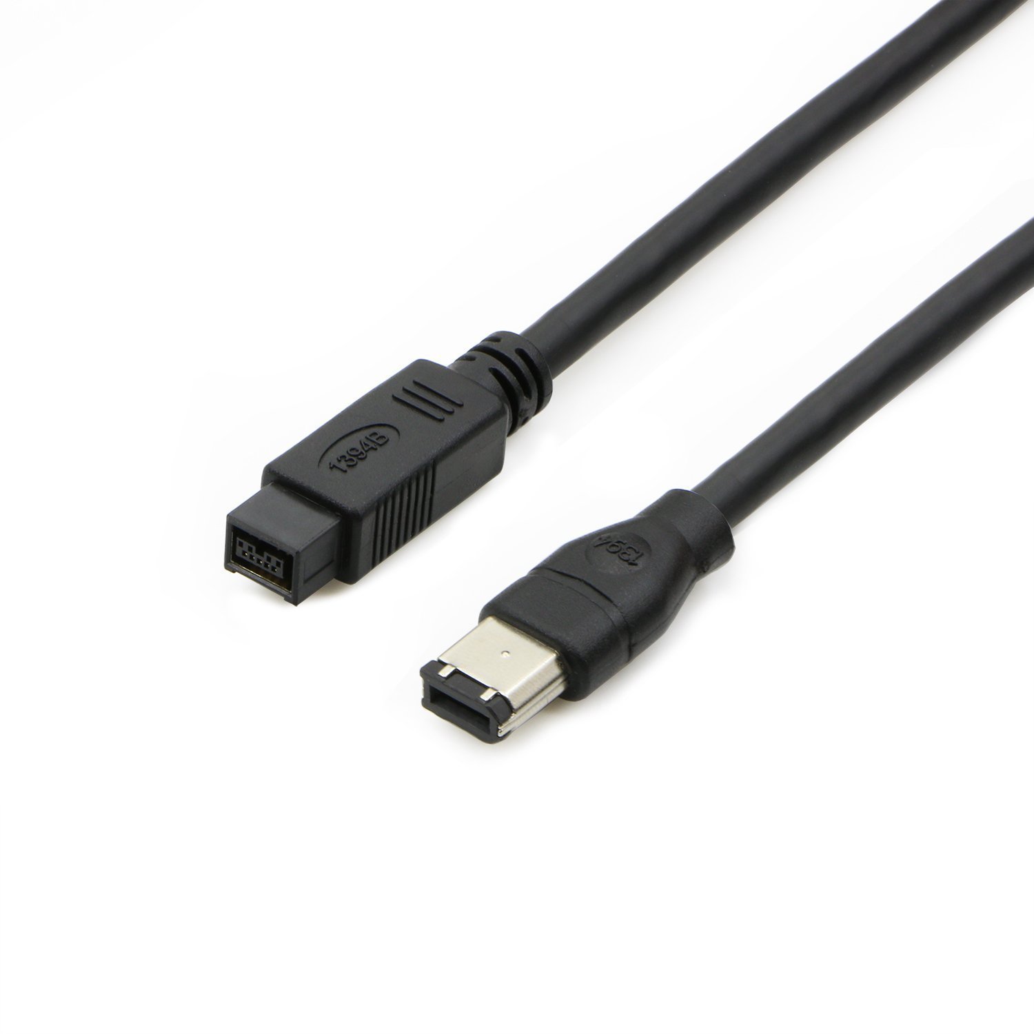 FireWire 800 to 400 9 to 6 pin Cable (9pin 6pin) 6FT , IEEE 1394 Firewire 800 9-pin/6-pin Cable 6 Feet-Black