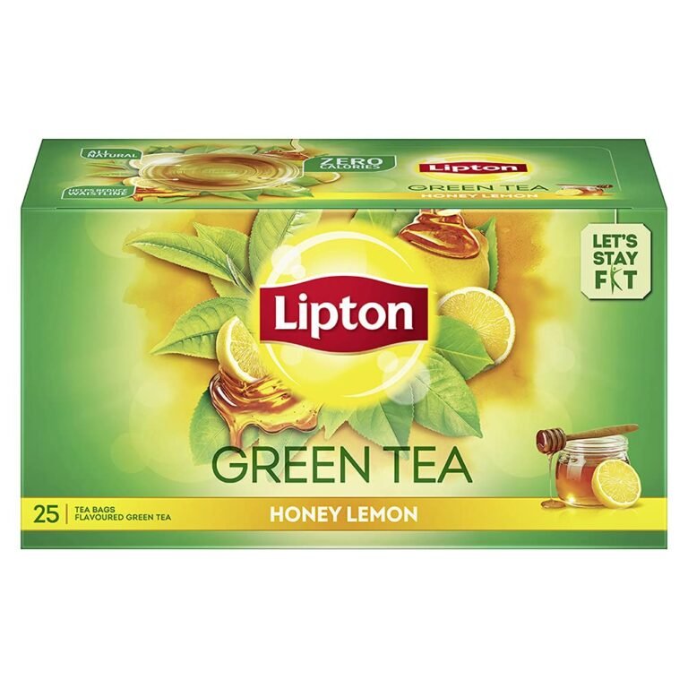 Lipton Green Tea, Honey Lemon, 25 Tea Bags, for Sustainable Weight Loss, with Catechins to Boost Metabolism, Zero Added Sugar, All Natural Ingredients