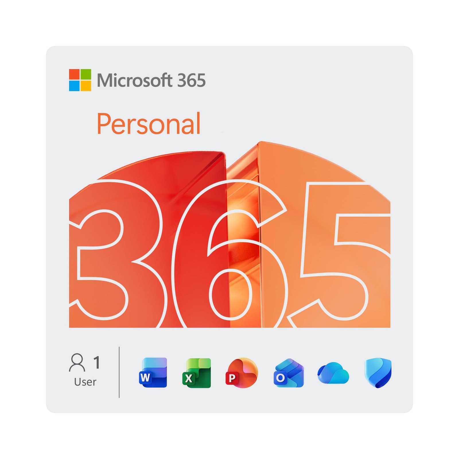 Microsoft 365 Personal -1 TB of cloud storage – Advanced security – Innovative apps with AI – 12-Month Subscription – Windows/Mac (Email delivery in 2 hours-No CD)