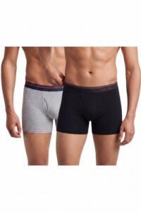 Van Heusen Men’s Cotton Boxer Briefs Pack of 2 | Long Trunk | No ride-up | Super Combed Cotton for softness | Open Front Fly | Moisture‑Wicking | Sweat Absorbant | All‑Day Fresh Technology | Long Lasting Colors |Soft Plush Waistband | Label‑Free Comfort | style 10032