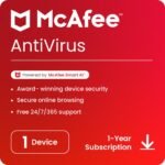 McAfee Antivirus 2024 | 1 Device, 1 Year | Antivirus Internet Security Software| Email Delivery