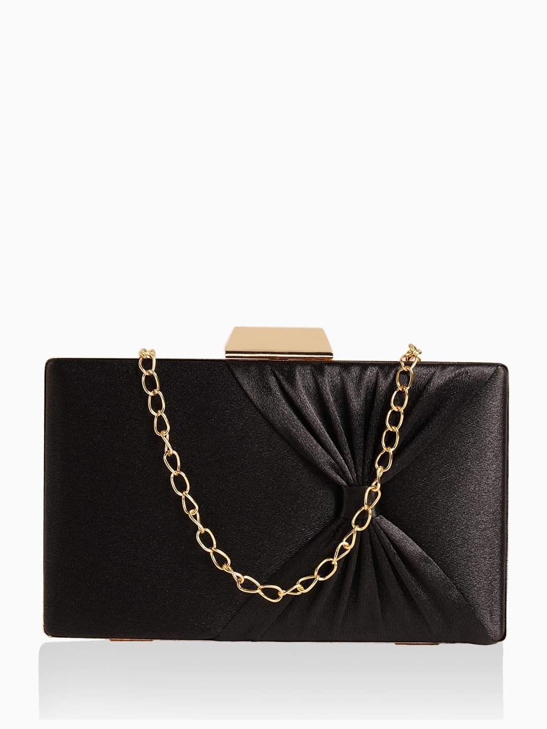 Lavie Women’s Bow Frame Clutch Bags | Detachable Chain Sling Strap | Ladies Purse Wallet