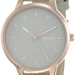 Titan Workwear Quartz Analog Gradient Green Dial Green Leather Strap Watch for Women – NT2648WL01