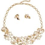 Shining Diva Fashion 18k Gold & Silver Plated Pearl Jewellery Set | Latest Stylish Design Fancy Traditional Jewellery | Trendy Celebrity Inspired Designer Jewellery
