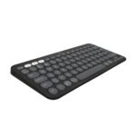 Logitech Pebble Keys 2 K380s, Multi-Device Bluetooth Wireless Keyboard with Customisable Shortcuts, Slim and Portable, Easy-Switch for Windows, macOS, iPadOS, Android, Chrome OS – Tonal Graphite