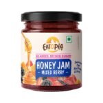 Eatopia Mixed Berry Honey Jam, 70% Berries, Pack Of 1 (240g)