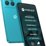 Motorola g37 Power 5G (Pantone Capri (Cyan), 8GB RAM, 128GB Storage) | MediaTek Dimensity 6400 Processor | 50MP AI Camera | 6.66-inch Display | 7000mAh Battery | 5G Smartphone