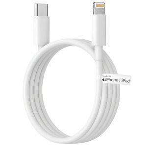 SAKIT MFi Certified 27W Type C to Lightning Super Fast Charging Cable, High-Speed Data Sync, Durable Type C to iPhone Charger Cord,1M (3.3ft),Compatible with iPhone 14/13/12/11/X/8/7/6/5 Series,White