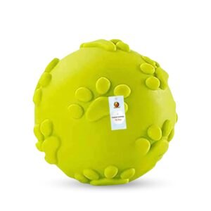 Foodie Puppies Latex Rubber Squeaky Dog Chew Ball Toy – (Claw Ball, Small) Durable and Safe Fetch Teething Dog Toy for Puppies and Small to Medium Dogs, Paw Design Helps to Clean Teeth (Diameter, 6cm)