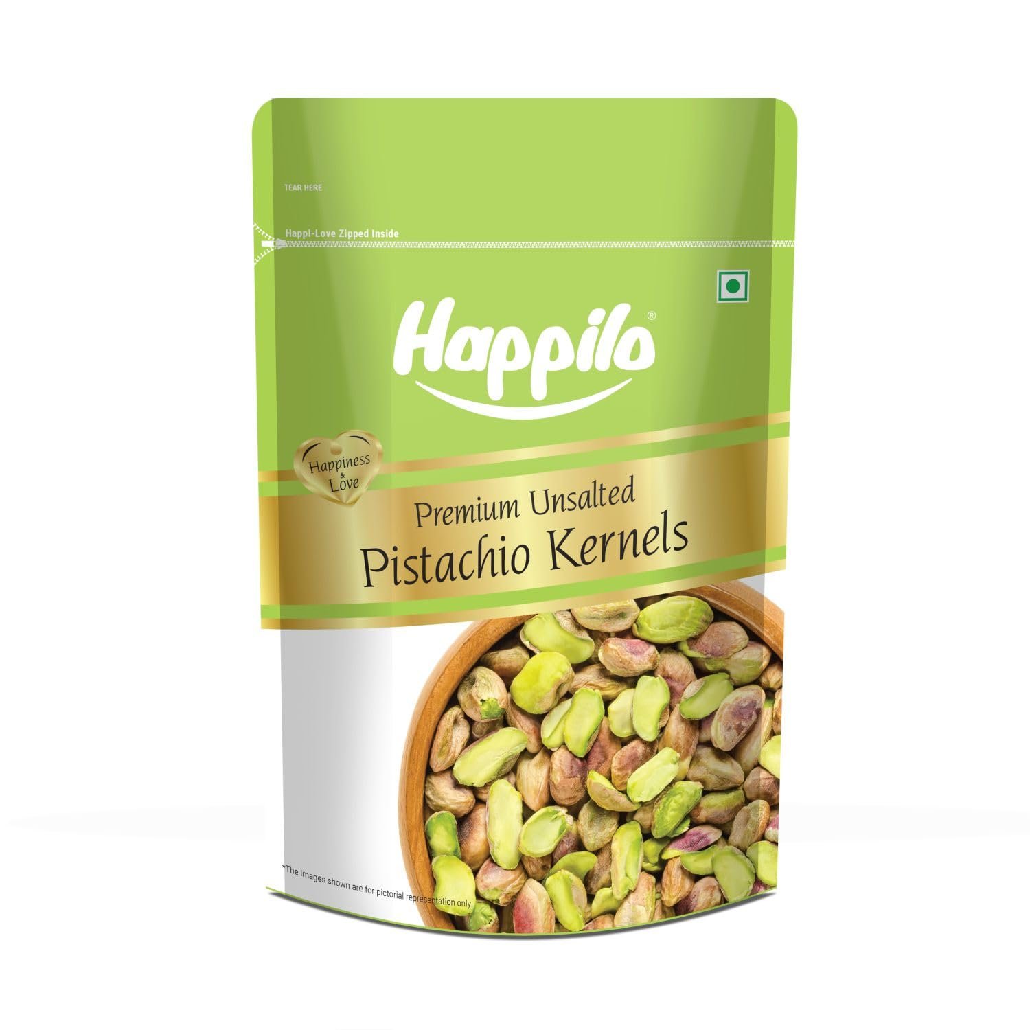 Happilo Premium Unsalted Pistachio Kernels 150g | Healthy Snacks, Dry Fruits, Pista | Super Crunchy & Delicious | Non GMO | Rich In Protein, Phosphorus, | Dietary Fibre | Premium Nuts