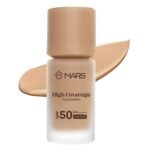 MARS SPF50 PA++++ High Coverage Foundation | Blemish Free & Blendable Makeup | For All Skin Type | IN-VIVO Tested with 5 Star UVA+UVB Protection Boost Rating (40ml) (SHADE-5.5)