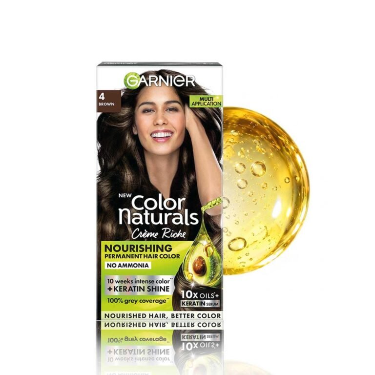 New Garnier Color Naturals powered with Keratin Shade 4 Brown
