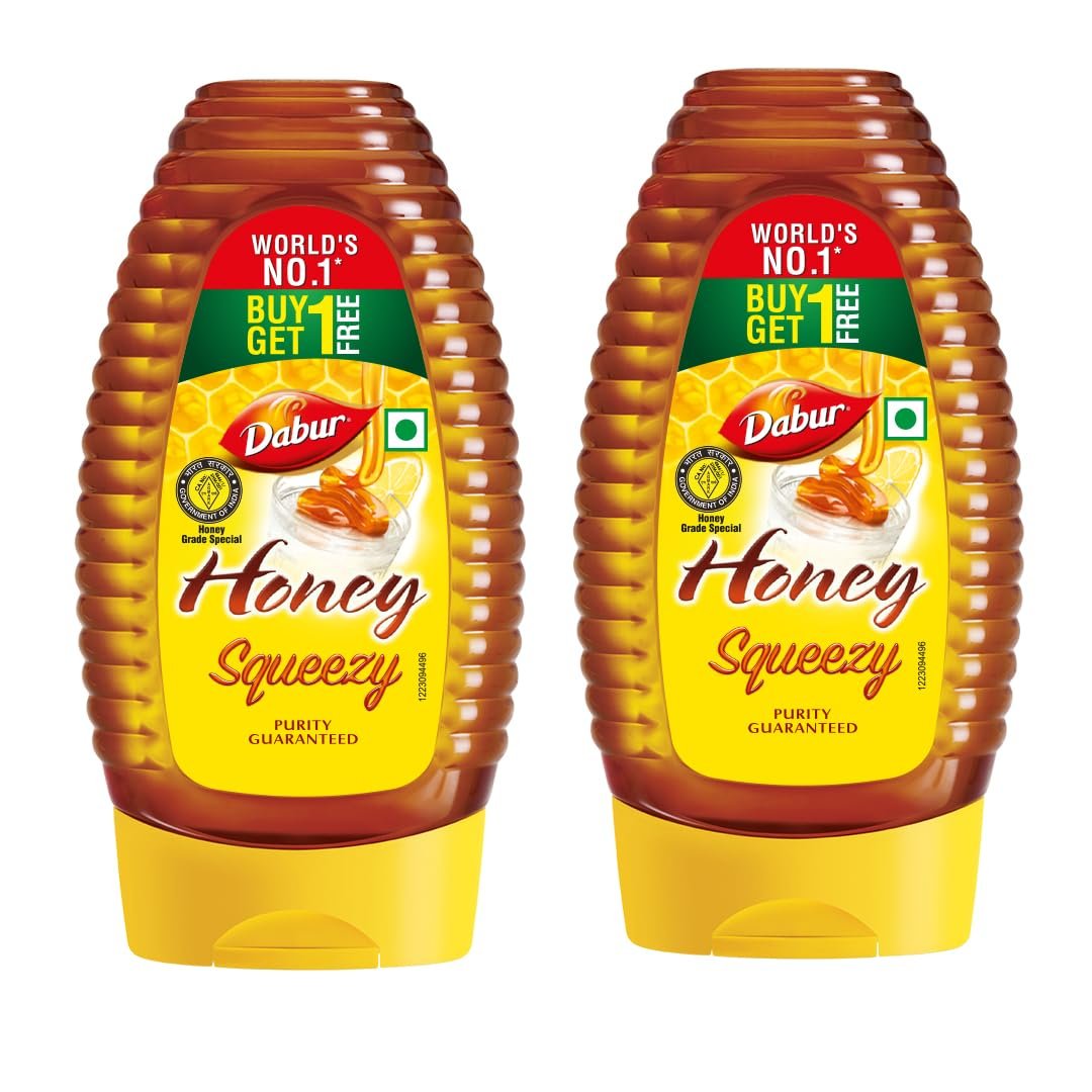 Dabur Honey – 800g (400g x 2) | Pure | World’s No.1 Honey Brand with No Sugar Adulteration | For Fitness & Health