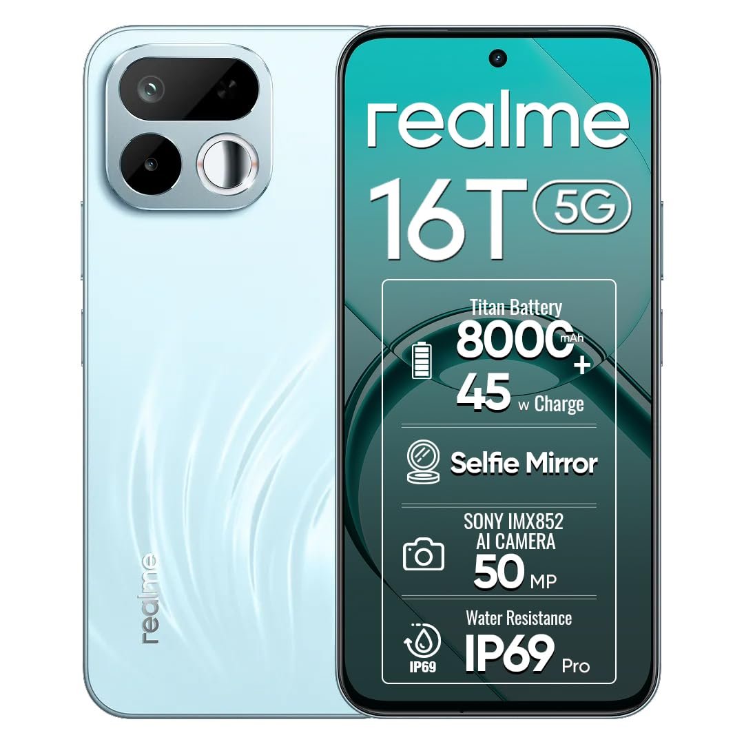 realme 16T 5G Smartphone 8+256GB Green