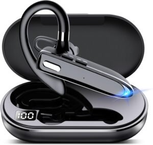 EUQQ Bluetooth Single wireless Headset Handsfree Earpiece for phone