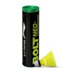 Li-Ning Bolt Neo (6 in 1) Nylon Badminton Shuttlecocks (Yellow)