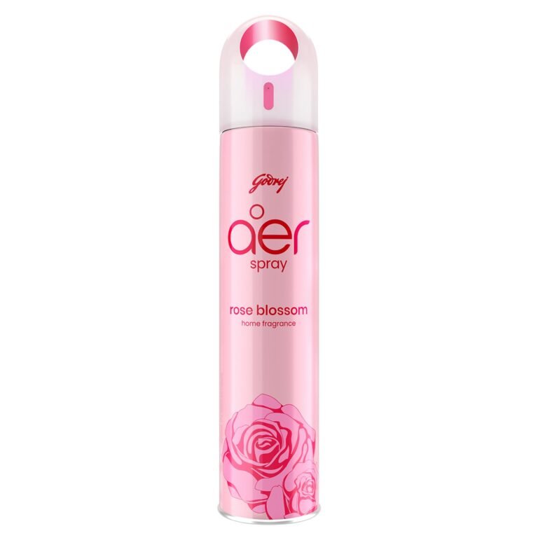 Godrej aer Spray | Room Freshener for Home & Office – Rose Blossom (180 ml) | Long-Lasting Fragrance