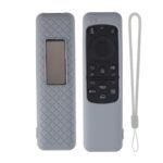 Silicone TV Remote Cover Compatible with Samsung Smart TV Remote 2023 BN59-01432G BN59-01432A (Samsung Smart TV 2023 Model Solar Remote Cover – Style 8, Grey – Style 8)