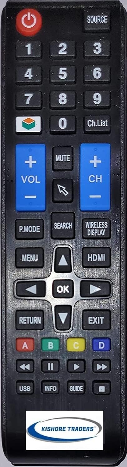Remote Control Compatible with Sony/Crown/Blaupunkt GenZ Smart Full HD/Wisdom Smart Cloud Led Tv Wireless Display USB Function (Please Match Your Old Remote with Given Image)