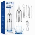 Portable Oral Irrigator Water Flosser for Teeth Cleaning, Rechargeable Cordless Dental Flosser with 3 Cleaning Modes, 220ML Water Tank, Waterproof USB Charging Oral Care Device for (Multi1)