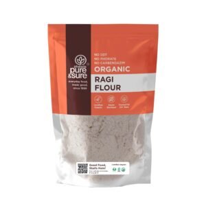 Phalada Pure & Sure Organic Ragi Flour 1 kg | 100% Natural Nachni Atta | Pure Finger Millet Flour | Chakki Ground & Gluten Free | Rich In Protein, Iron & Other Nutrients