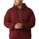 Wear Your Opinion Men’s Plus Size Fleece Zipper Hoodie Jacket