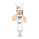 Swiss Beauty Flawless Finish Foundation | Medium Coverage | Lightweight |Oil-Free Formula |Radiant Finish | Shade – 03 Natural Beige, 40gm