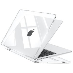 EooCoo Clear Case for Apple MacBook Air M5 13.6″ Cover M4 M3 M2 2026-2022