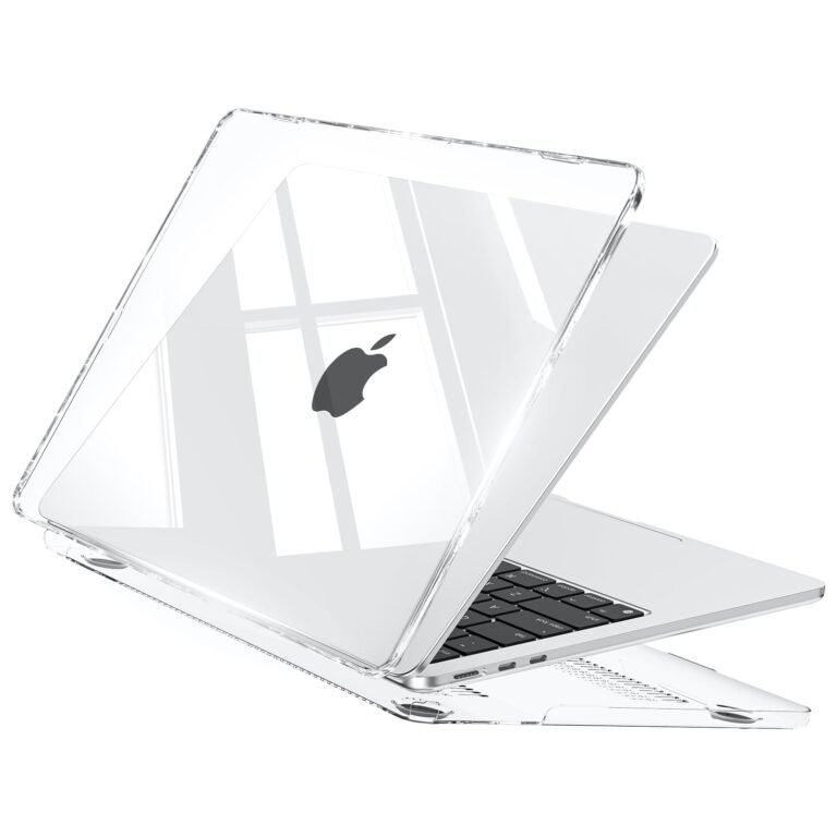 EooCoo Clear Case for Apple MacBook Air M5 13.6″ Cover M4 M3 M2 2026-2022