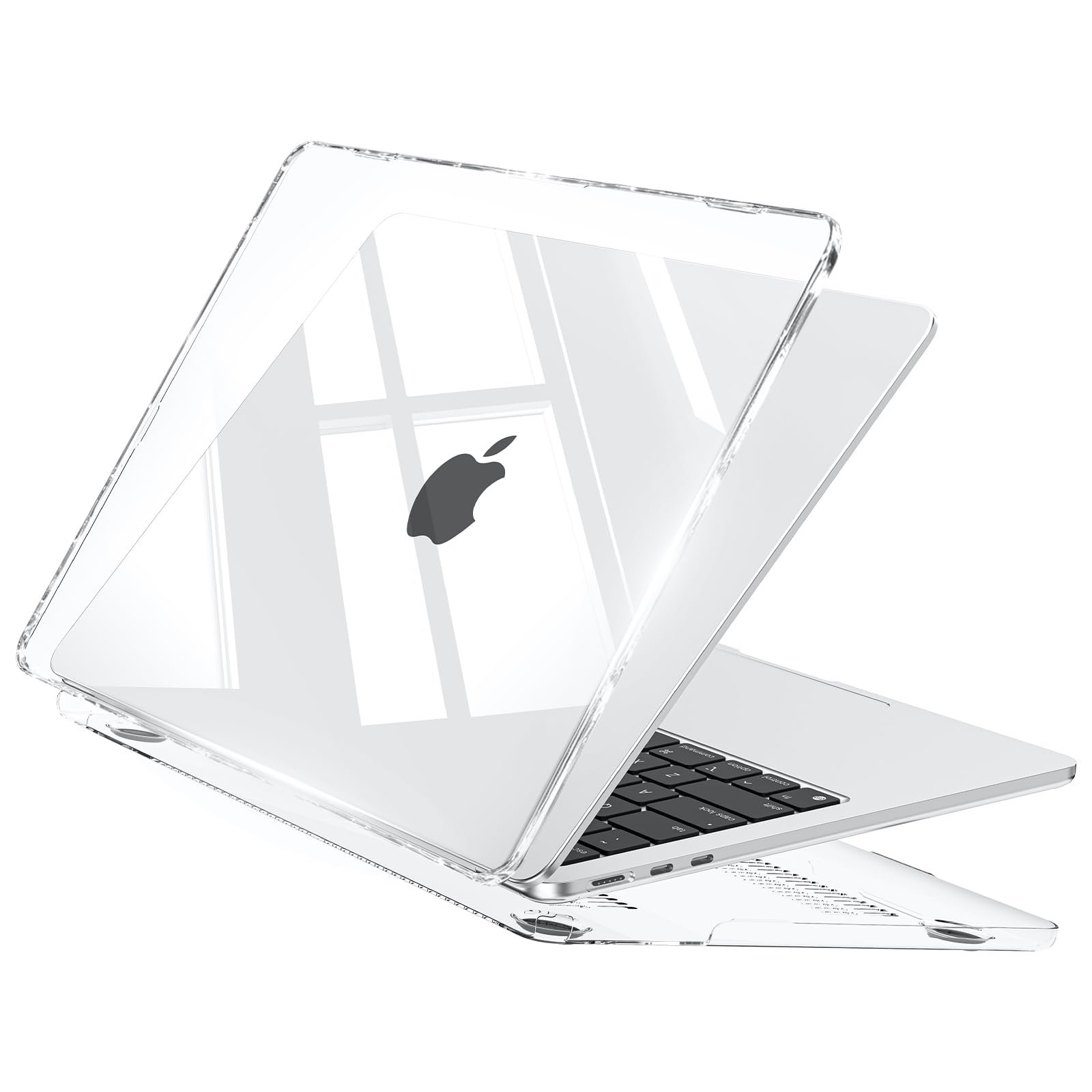 EooCoo Clear Case for Apple MacBook Air M5 13.6″ Cover M4 M3 M2 2026-2022