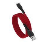 UTRAX 65W USB A to Type C Fast Charging Cable, Unbreakable Nylon Braided, Multi Protocol Support, Copper Connector, Fast Charge & Data Sync for Android Smartphones, Tablets (Red)