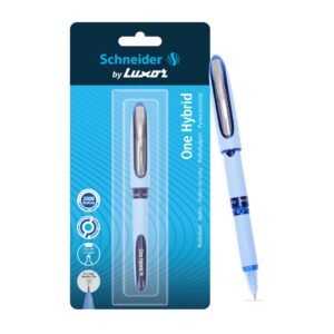 Luxor Schneider, One Hybrid Roller Ball Pen – Blue, 0.5 mm, 2000 mtrs writing length, Waterproof Ink, Consistent ink flow, Ideal for Professionals & Office essential