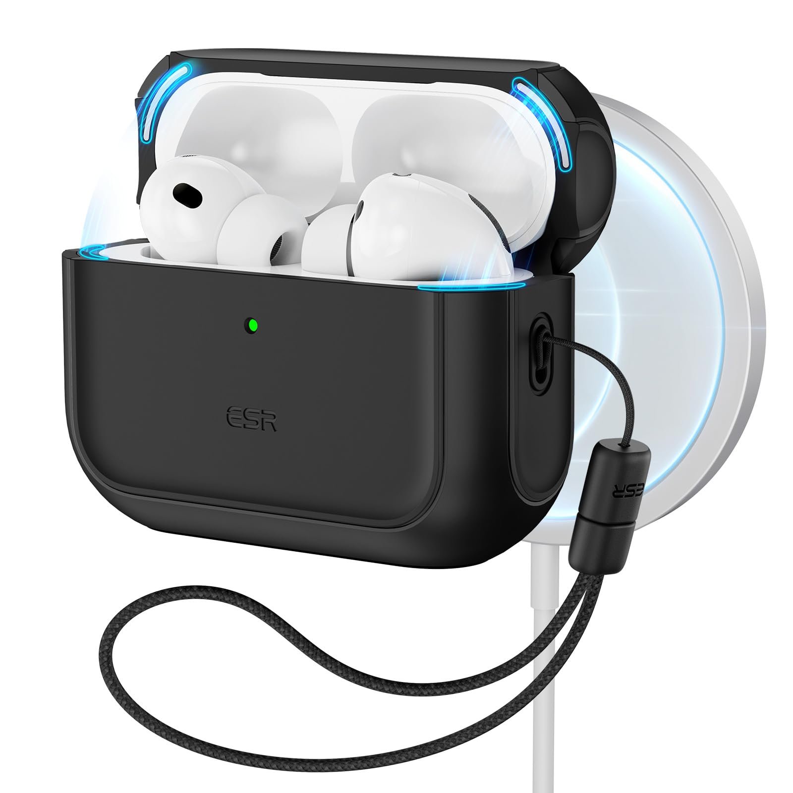 ESR for AirPods Pro 3 Case, Compatible with MagSafes, Black