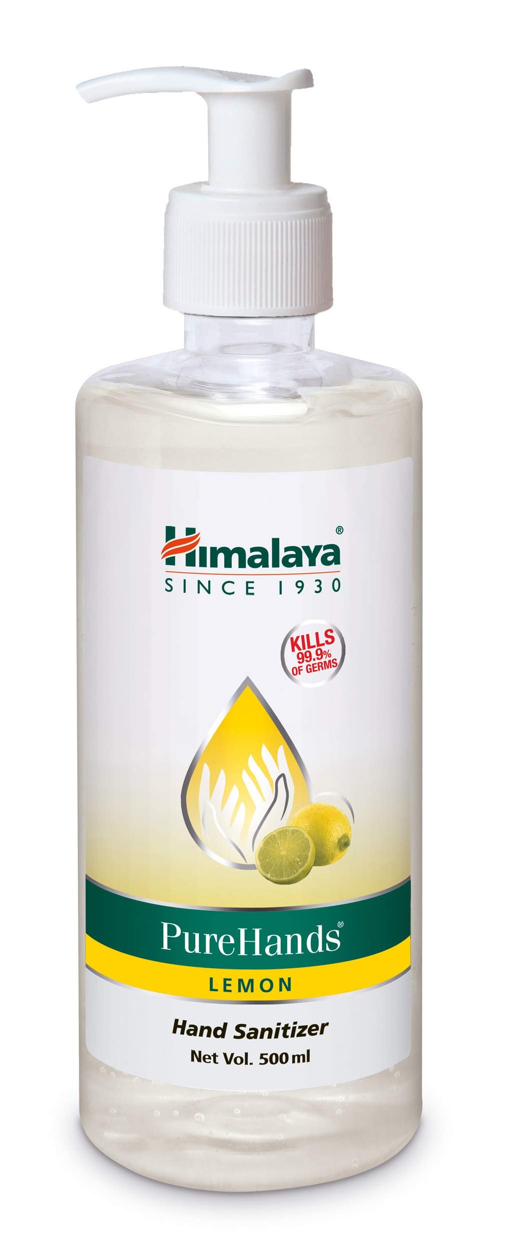 Himalaya Pure Hands | Hand Sanitizer – 500 ml (Lemon) (Packaging may vary)