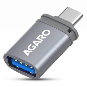 AGARO Blaze USB 3.0 to Type C OTG Adapter, Compatible with Thunderbolt to USB Adapter, Laptops Including MacBook Pro, Air and All Type-C Devices, Portable and High-Speed Data Transfer
