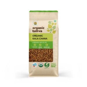Organic Tattva, Organic Kala (Black) Chana, 500g | Unpolished and Gluten Free