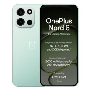 OnePlus Nord 6 | 12GB+256GB | Fresh Mint | Snapdragon 8s Gen 4 | Segment’s First Stable 165FPS Gaming | Segment’s Largest 9000mAh Battery | Most Complete IP Rating | Personalized AI