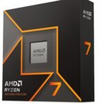 AMD Ryzen 7 9700X Desktop Processor with Integrated Radeon Graphics, 8 cores 16 Threads 32 MB Cache Base Clock 3.8 GHz Up to 5.5 GHz AM5 Socket System Memory DDR5,65W TDP – 100-100001404WOF