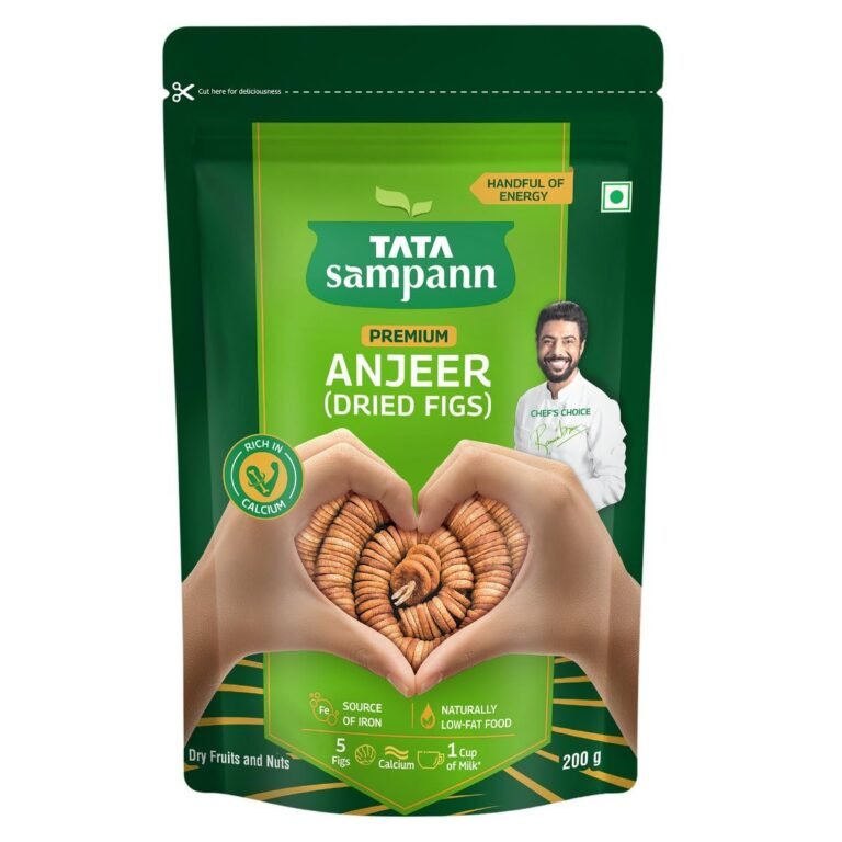 Tata Sampann Premium Anjeer (Dried Figs), 200g, Rich In Calcium & Fibre, Source Of Iron, Naturally Low-Fat Food