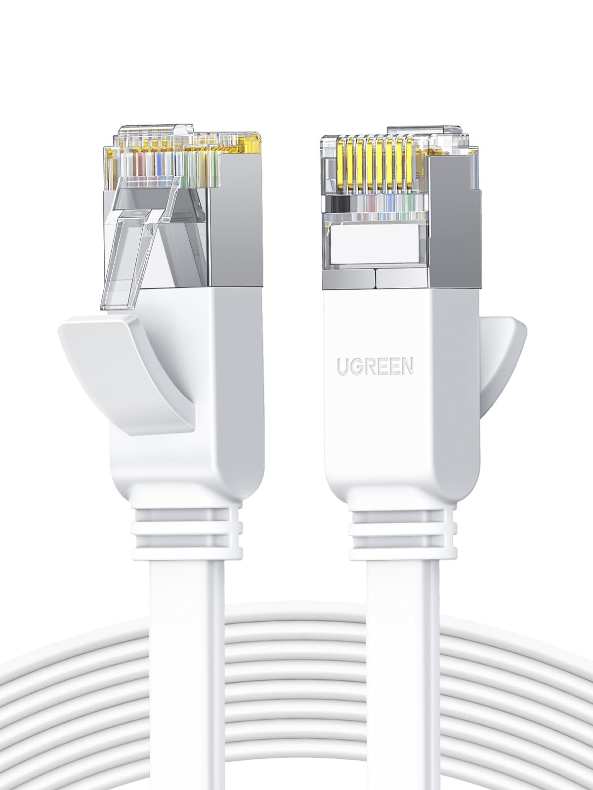 UGREEN CAT 6 Ethernet Cable 10M, High-Speed Flat 5Gbps RJ45 Patch Cord