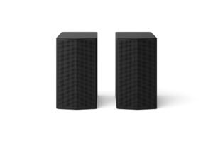 LG SPT8-S, 100W, 2.0 Channel Soundbar Rear Speaker Kit for S70TY, SQ70TY, SG10TY, S77TY, S90TY Soundbar Models., Powerful and Wrap-Around Sound, Design Fits Your Space, Black