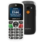 Easyfone Udaan2 1.8″ Display with 20+ Senior Citizen Friendly Features Like Loud Sound, Photo Speed dial, Simple menu, SOS, Incoming Call Restriction, Auto-Call Recording, Dual SIM, White