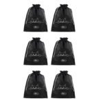 Lify Travel Shoe Bags, Portable Travel Shoe Tote Bags – Packing Organizers for Men and Women- Plain- Pack of 6 Piece