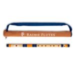 Radhe Flutes | PVC Fiber | C Natural | Right Handed | Dark Blue & Orange Threads | Assorted Colours for Velvet Cover + Complete Flute Beginners Online Course In Hindi and English