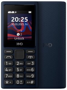 HMD 101 4G | Dual Sim Keypad Mobile Phone with Cloud Phone Apps Supports YouTube, YouTube Shorts, Facebook & Much More | Type C Fast Charging | 1-Year Replacement Guarantee | Dark Blue