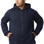 Wear Your Opinion Men’s Plus Size Fleece Zipper Hoodie Jacket