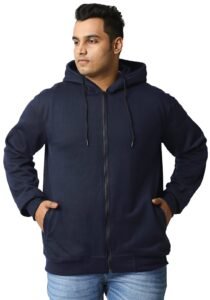 Wear Your Opinion Men’s Plus Size Fleece Zipper Hoodie Jacket